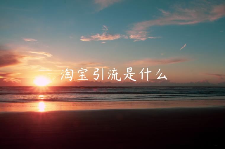 淘寶引流是什么